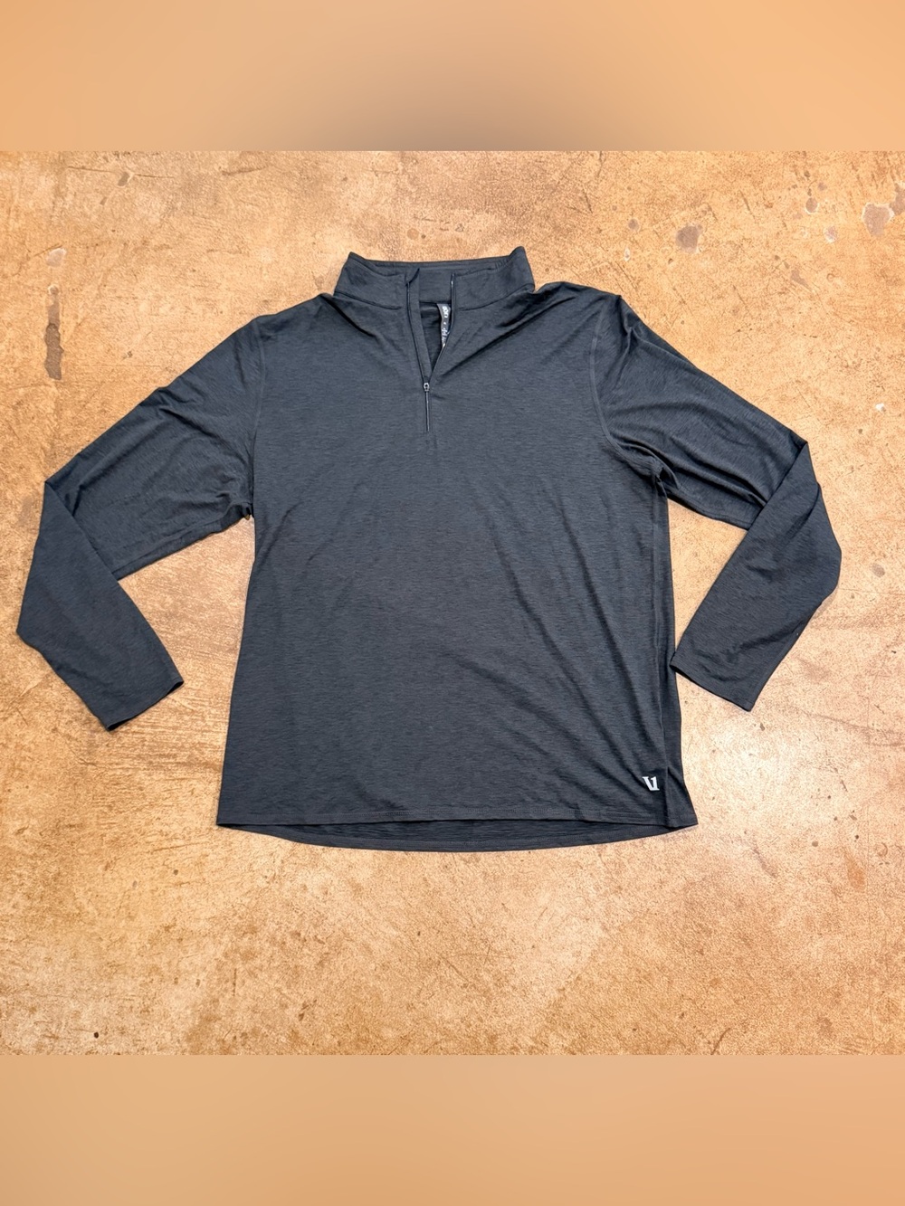 Vuori Ease Performance Half Zip 2.0 Pullover Shirt Men’s Charcoal Heather Sz XXL